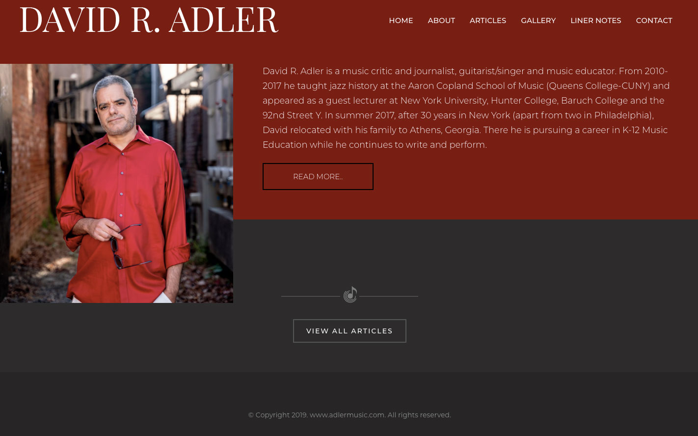 www.AdlerMusic.com screenshot